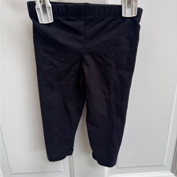 The Children's Place 3T Girls Classic Black Leggings Pants Capris - Picture 4 of 5